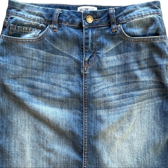 Y2K Look by WilliamRant Justin Timberlake & Trace Ayala Denim Jean Skirt Size 27 - Picture 2 of 11